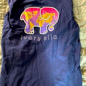 Ivory Ella fitted sunset safari tee